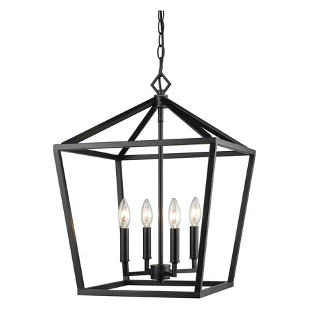Millennium Matte Black Pendant 3244-MB